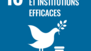 Icône ODD N°16 - Paix, justice et institutions efficaces